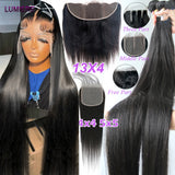 8-30 '' Wholesale Bone Straight Human Hair Bundle With Closure Frontal HD Transparent Peruvian Raw Virgin15A Hair Extension
