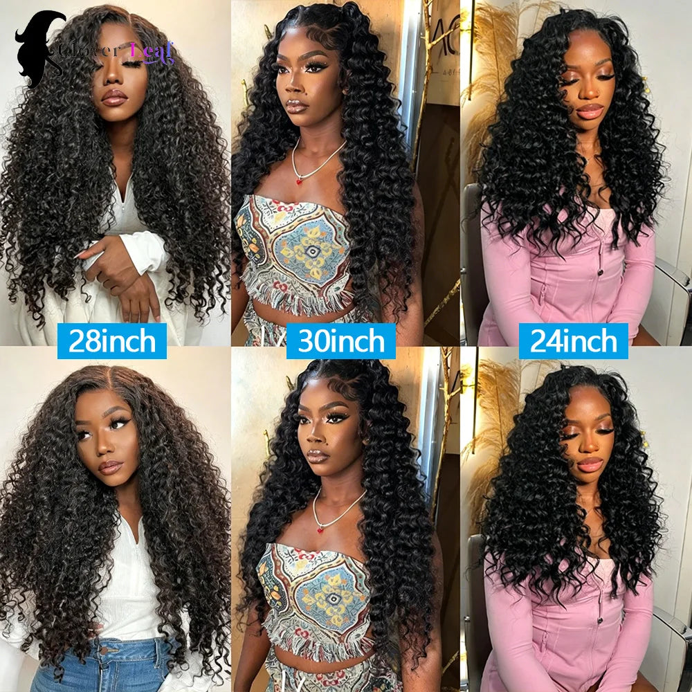 12A Deep Wave Bundles Human Hair Brazilian Remy 30 32 Inch Raw Curly