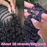 Deep Pixie Curls Crochet Hair Pre Separated Knotless Miracle Knot Braids 12A Small Spirals Curly Crochet Human Hair Extensions