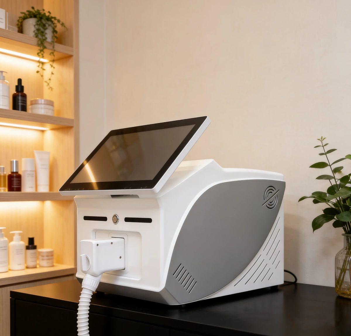 Professional 3-Wave Portable 4500W Soprano Diode Ice Titanium Laser Hair Removal Device 808NM / 755NM / 1064NM for Body