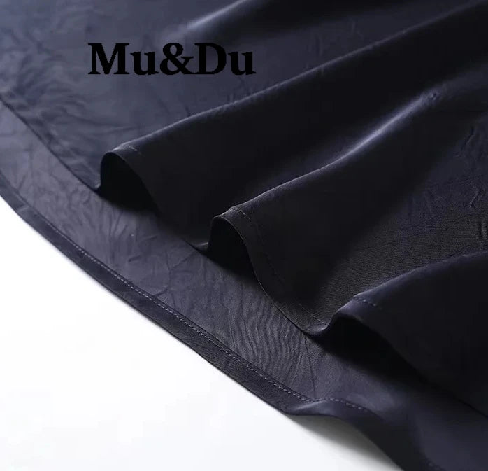 Elegant Backless Round Neck Long Dress Women's Fashion Minimalist Style Draped Polyester Fiber Sleeveless Skirt City Commute