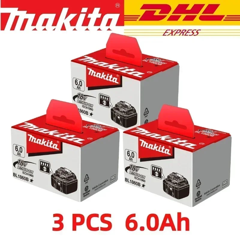 Makita 6Ah original Battery compatible Makita 18V power tools DDF487 DGA404 DTW700 DTD173 DHP487 Lithium-ion Battery replacement