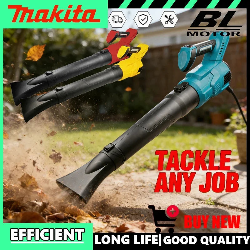 Makita Cordless Electric Air Blower Handheld Efficient Leaf Snow Dust Blowing Cleaning Power For DEWALT/Milwaukee 18V Battery