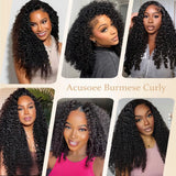 30 Inch Burmese Curly Bundles Human Hair Sew Brazilian Virgin Remy Hair Extensions 3/4 Bundles Raw Hair Bundles Double Weft