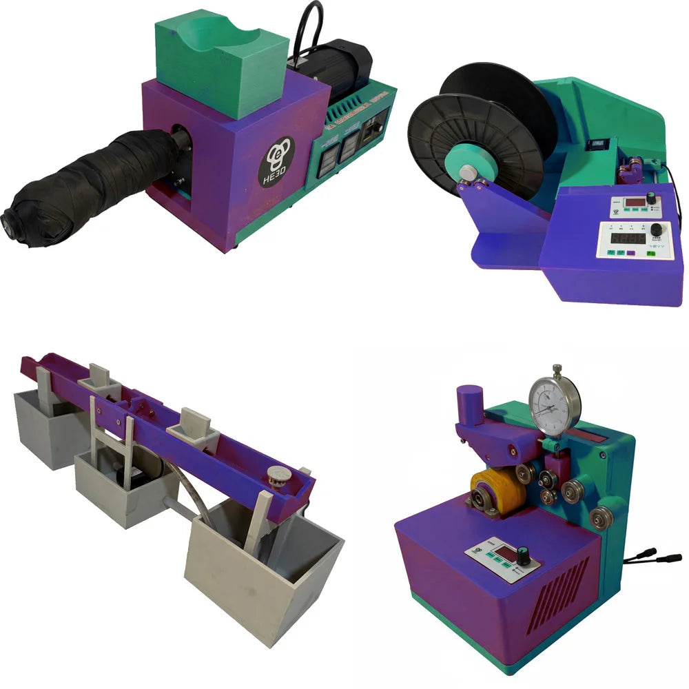Filament maker from pellets,  Extrusion/Drawing  complete Machine Set 0.03 Precision  PLA PETG TPU for 3D Printer