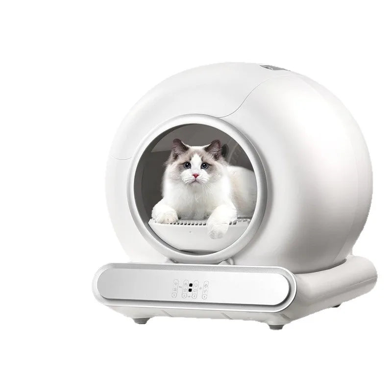Large Automatic Cat Litter Box, Enclosed Self-Cleaning Electric Cat Toilet with Odor Control for Multiple Cats,Cat litter box