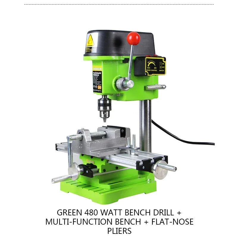 New Small Household Multifunctional Electric Milling Machine Drilling Tool 220V/480W Electric Drill Variable Speed Drill Small B