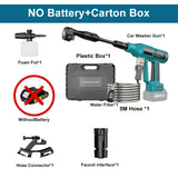 250Bar Brushless Electric High Pressure Car Washer Gun 6-in-1 4 Gears Car Washing Garden Water Spray Gun for Makita 18V Battery