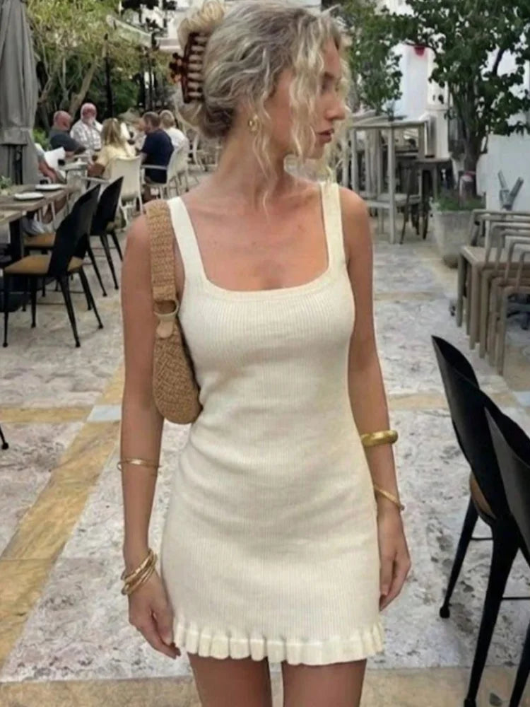 White Polka Dot Slim Fit Dress Women Solid Deep V-neck Puff Sleeves Pleated Front Button Short Dresses 2026 Lady Daily Wear New