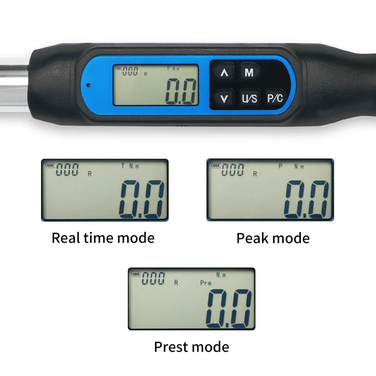 Shahe 1/2''Digital Torque Wrench Electronic Set with Buzzer & LED Adjustable Electronic Torque Wrenches Car Repairing Tool