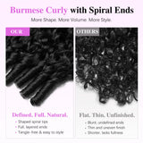 18-46 Inches 12A Burmese Curly Wig Natural Color Hair 13x4 13X6 HD Transparent Lace Frontal Wig Pre PluckedRemy Hair 200% Density Human Hair