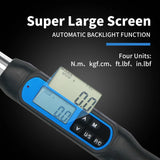 Shahe 1/2''Digital Torque Wrench Electronic Set with Buzzer & LED Adjustable Electronic Torque Wrenches Car Repairing Tool