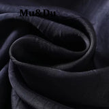 Elegant Backless Round Neck Long Dress Women's Fashion Minimalist Style Draped Polyester Fiber Sleeveless Skirt City Commute