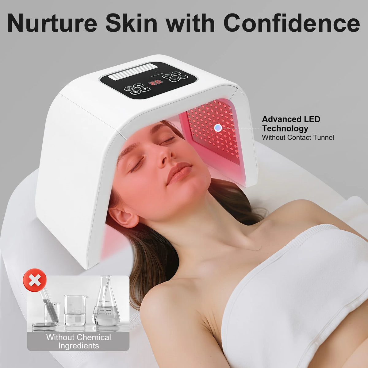 7 Colors PDT Led Mask Light Therapy LED Skin Care Beauty Health Facial Mask Led Acne Remover Anti Wrinklement