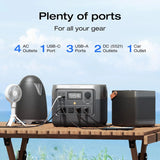 ECOFLOW Portable Power Station RIVER 2 Pro 700, 716Wh LiFePO4 Battery, 4x800W AC Outlets, Solar Generator