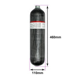 TUXING 300Bar 3L Carbon Fiber Cylinder with Fill Station Regulator Valve 4500psi High Pressure Air Tank Scuba Diving TankM18*1.5