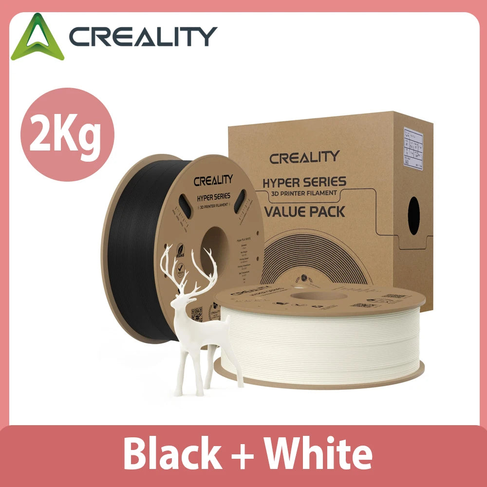 Creality 2 Pack Hyper PLA Filament 1.75mm 2kg Designed for High Speed Printing For Creality Ender 3 V3 SE / KE / Creality K1 MAX