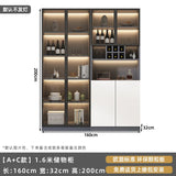 Customized sideboards, high cabinets, light luxury, modern living room storage cabinets, wine cabinets, integrated wall-walled