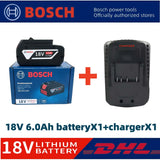 100% Original Bosch 18V Battery, 6000mAh Backup Batteries, Draadloze Professional System, BAT609 BAT618 GBA18V80 Tool
