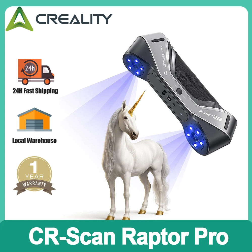 Creality CR-Scan Raptor / CR-Scan Raptor Pro Multiple-line Blue &NIR Consumer 3D Scanner High-Speed Scanning CR-Scan Otter