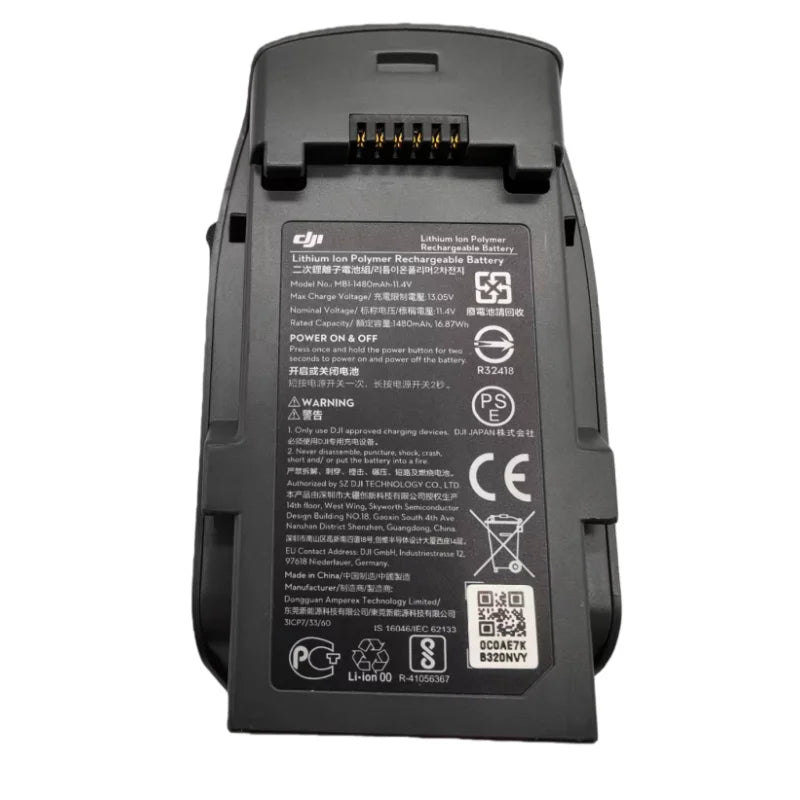 Original 1480mAh for DJI 1480mAh-11.4V Spark Drone Rechargeable Battery