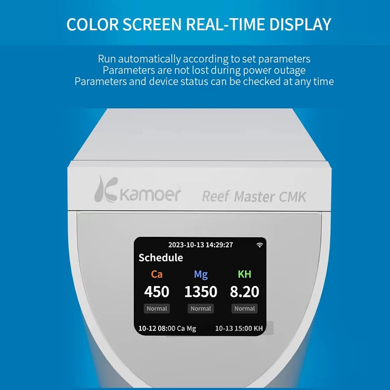 Kamoer KH Carer Aquarium KH Controller Reef Master Carer Multi-parameter Water Quality Testing Instrument for Aquarium Tank