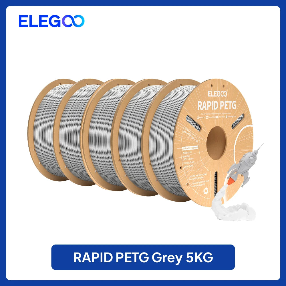 ELEGOO 4KG/5KG/10KG 1.75mm Rapid PETG Filament