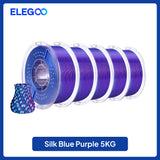 ELEGOO 5KG/10KG 1.75mm Silk PLA Filament,3D Printer Filament 1kg Gold Silver Fits for Most FDM 3D Printers