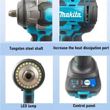 Makita 550Nm 3500IPM High Torsion Cordless Impact Wrench High Concentricity Electric Equipment Repair Power Tool
