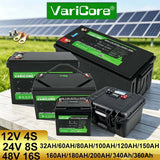VariCore 12V/24V/48V 360Ah 340Ah 180Ah 150AH 100Ah LiFePO4 Battery 12.8V Lithium Iron Phosphate for EV RV Golf Cart Solar Wind