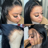 Bone Straight Human Hair Wigs 13X6 Hd Lace Frontal Wig 30 40 Inch Pre Plucked Brazilian 13X4 Lace Front Black Wigs For Women