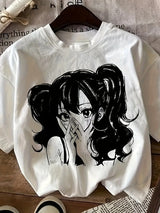 Graphic Print T-Shirt, Short Sleeve Crew Neck Casual Top for Summer And Spring, Women'S Clothing