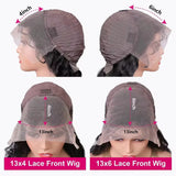 32 Inch Body Wave 1B/27 Highlight 13x6 Lace Frontal Wigs Human Hair Wig Brazilian 200 Density Colored Ombre Lace Wig For Women