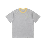 New European and American Trendy Men's Fashionable Casual Short Sleeved T-shirt, Solid Color T-shirt, Men's Summer Sports Tops