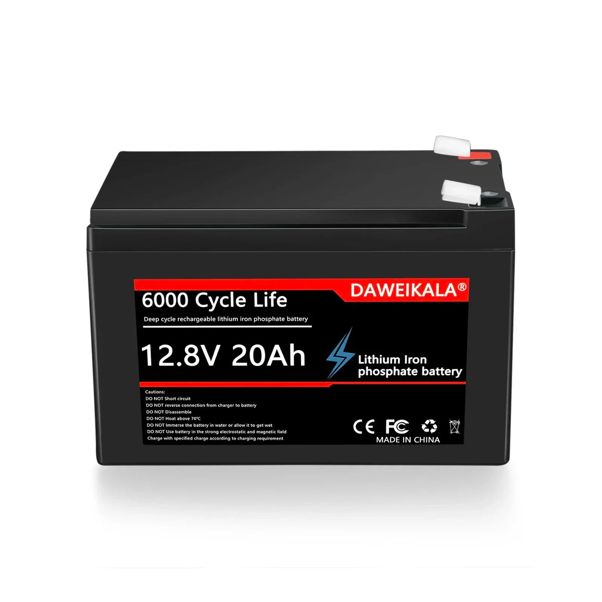 12V 20Ah Battery LiFePO4 DeepCycle Rechargeable Battery With 20A BMS For Solar Wind Power camping equipment Ride-on Toy