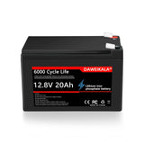 12V 20Ah Battery LiFePO4 DeepCycle Rechargeable Battery With 20A BMS For Solar Wind Power camping equipment Ride-on Toy