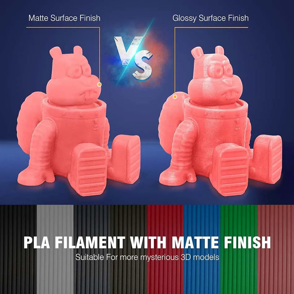 JAYO 20 Rolls 3D PLA Matte/High Speed PLA matte Printer Filament 1.75mm Neatly Wound PLA with Matte Finish Print for 3D Printer