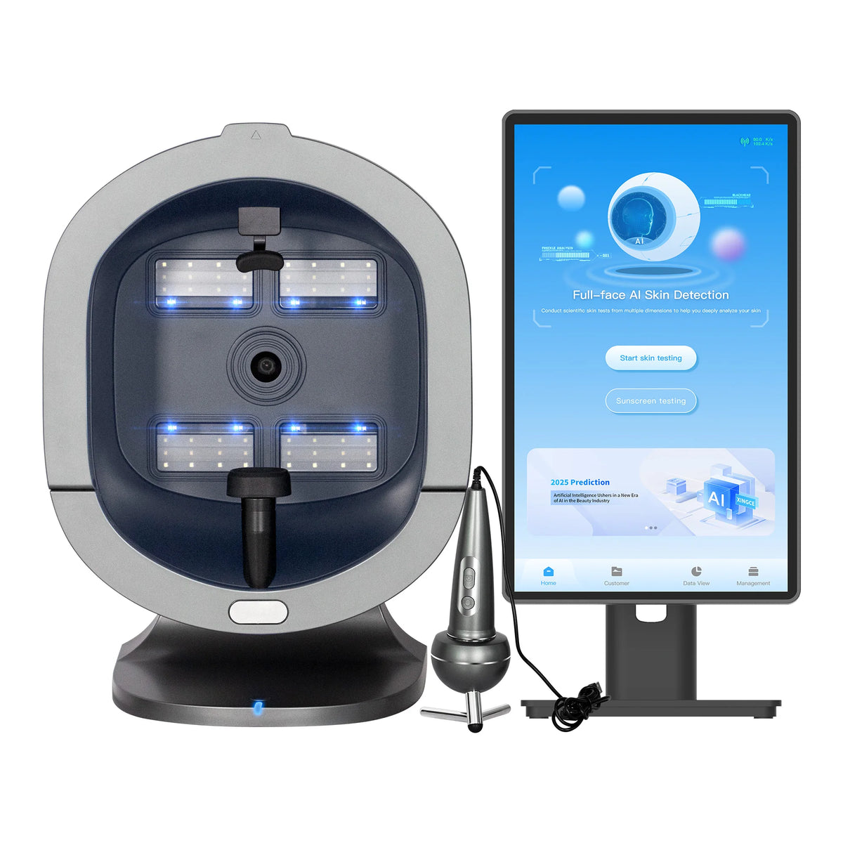 NEW 3D Skin Mirror Skin Intelligent Mirror Wood Lamp Facial Scanner UV Skin Analyzer Machine Magic Mirror Skin Analyzer