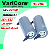 VariCore 3.2V 32700 6500mAh LiFePO4 Battery 35A Continuous Discharge Maximum 55A High Power Battery+DIY Nickel Sheets