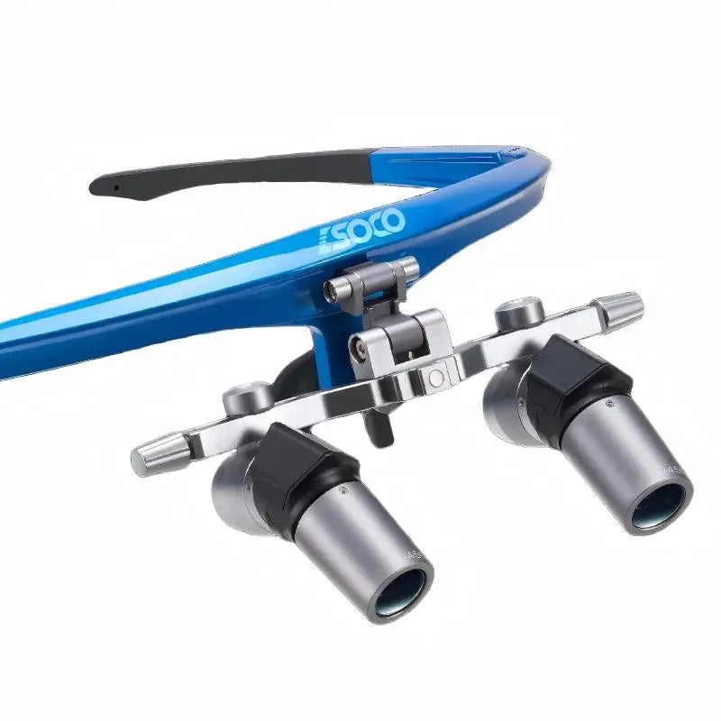 Dental Surgical Loupes 45° Ergo Deflection&Flip-up Medical Magnifier Professional Binocular Loupes for Dentist Magnetic Headlamp