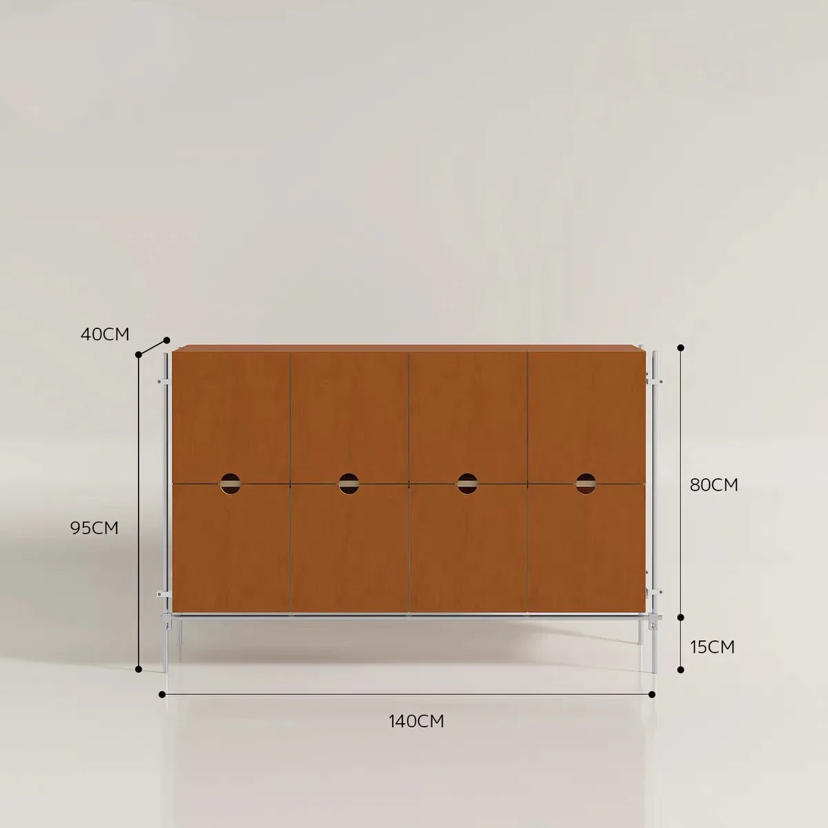 Birch marine board sideboard, industrial style dining room living room storage cabinet drawer living room multi-layer wall stora