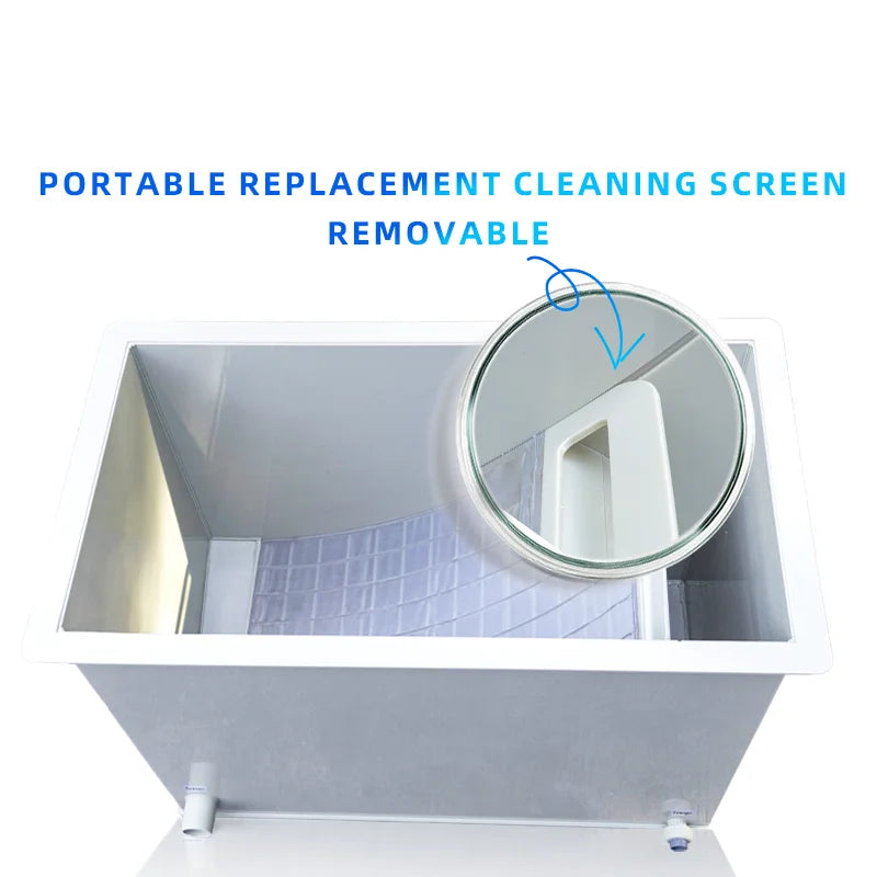 QihangRAS Home Use Garden Pond Filter 5m3/h Seive Filter for Koi Pond Aquaculture Equipment Aquarium Fish tank Mesh Sieve Filter