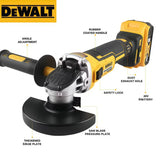 2026 DEWALT DCG405NT 125mm Flat Head Angle Grinder, Bare Machine Tool, Cutting Machine, Lithium Battery Brushless Tool