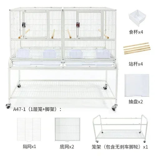 Pet Aviary Bird Cage Parakeet Rabbit Protective Chinchilla Breeding Cat Outdoor Hut Bird  Quail Pajaros Bird Accessories