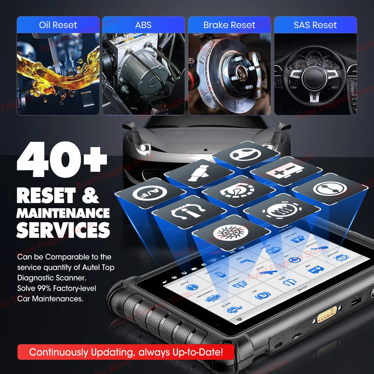 Autel MaxiCheck MX900 MK900 Diagnostic Tool Automotive OBD2 Scanner 8Inch OBD 2 Code Reader DoIP/CAN FD Same as MK900 Scanner