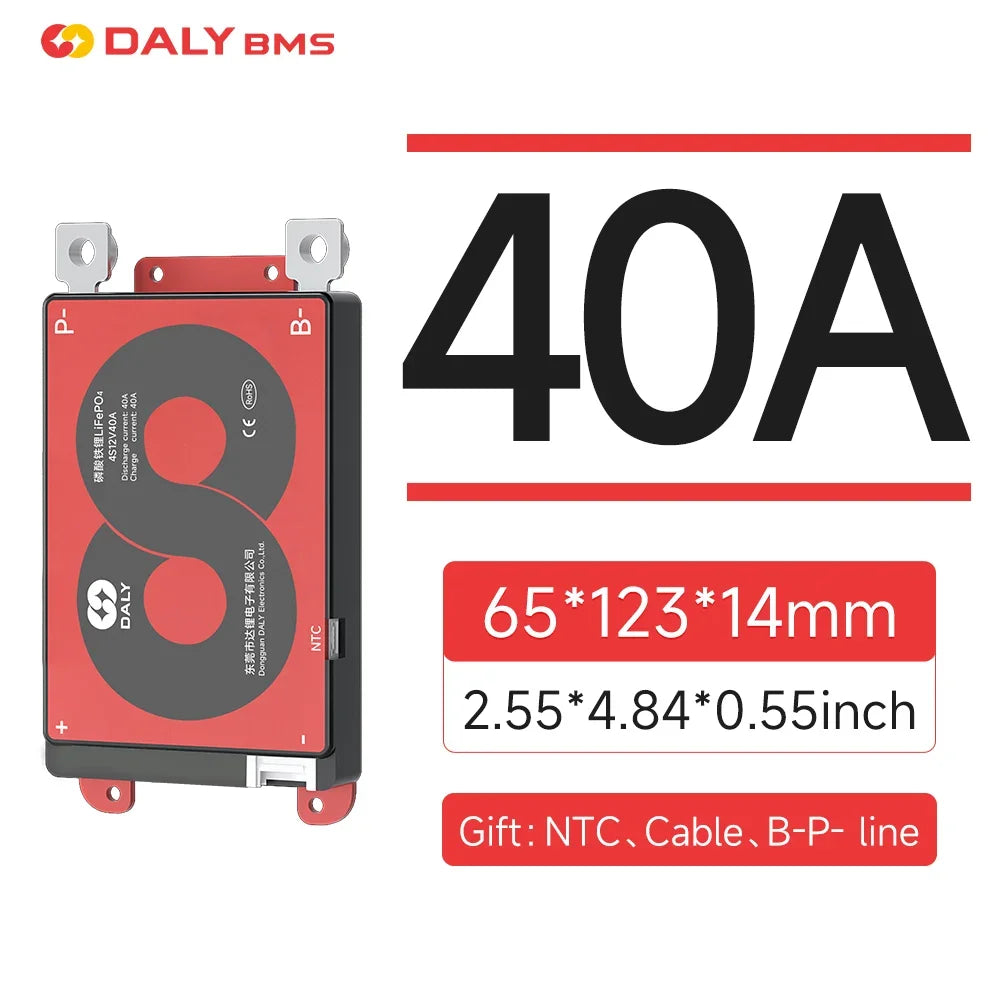 DALY Li-ion BMS 17S 60V 20S 72V And 20S 60V 24S 72V LiFePO4 BMS 40A 60A 100A Including Balance Function NTC Sensors Waterproof