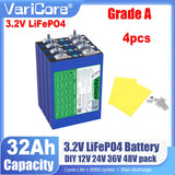 4pcs VariCore 3.2V 360Ah 340Ah 100AH 20Ah 15Ah LiFePO4 Cells Lithium-Iron Phosphate for 4S 12V 24V 48V EV Golf Cart Power Tools