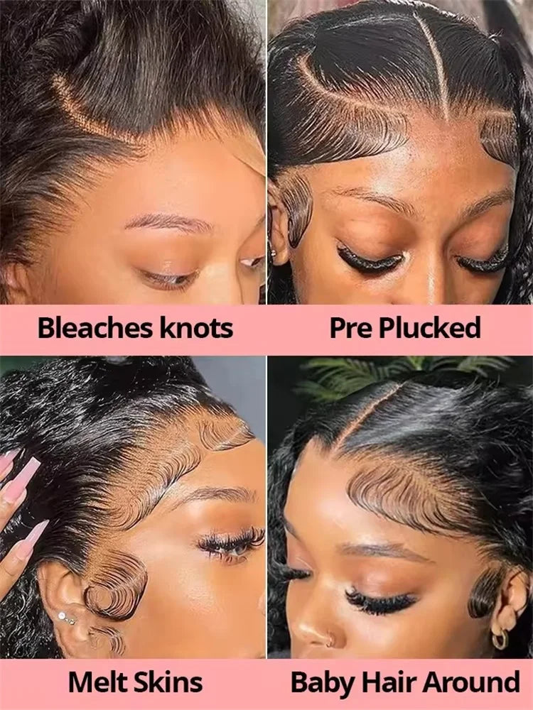 30 40 Inch Water Wave Glueless Wigs Human Hair Curly 13x6 13x4 HD Frontal Wigs 300% Deep Wave Wigs Wear Go 7x5 HD Lace Wig Sale
