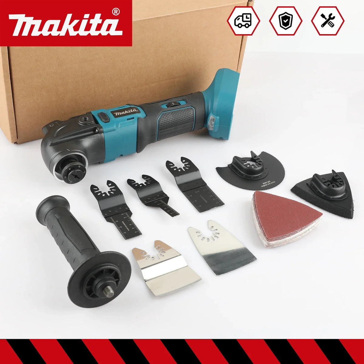 Makita 18V Brushless Oscillating Multi Tool - Quick Release Electric Trimmer Renovator Tool with Variable Speed