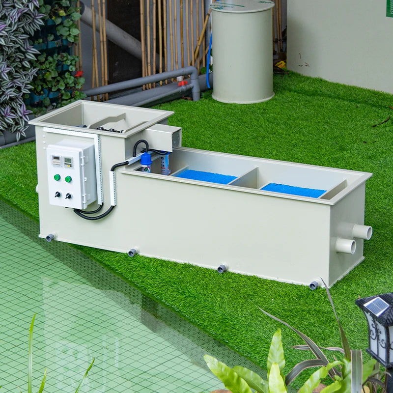 Automatic Aquarium Fish Tank Water Filter System Exterior Pond Filters Aquaculture Garden Koi Carp Pond Filter